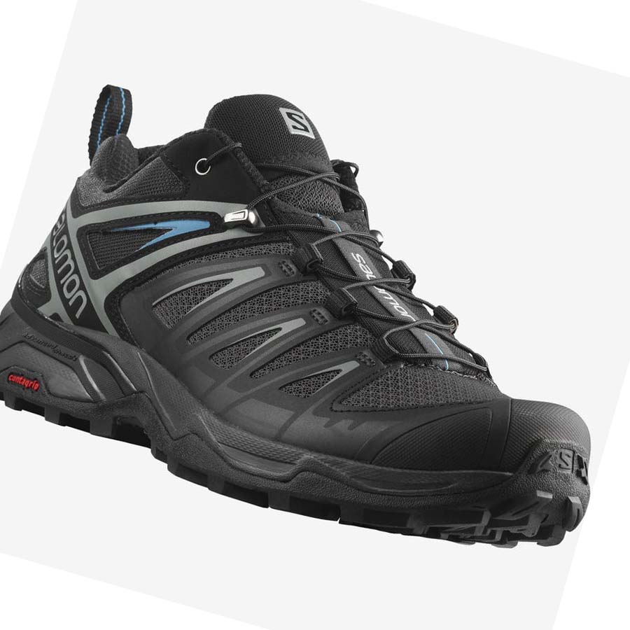 Salomon X ULTRA 3 Túracipő Férfi Fekete | HU 2042RVD